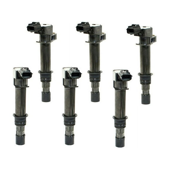 Ignition Coil Kit - 6 Piece - Compatible with 2004 - 2008 Dodge Dakota 3.7L V6 2005 2006 2007