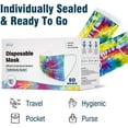 thumbnail image 6 of WeCare Disposable Face Mask, 3-Ply with Ear Loop (50 Individually Wrapped) - Tie Dye, 6 of 9