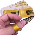 thumbnail image 1 of 50pcs Nail Art Tips Extension Forms Guide French Diy Tool Acrylic Uv Gel, 1 of 5