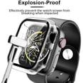 thumbnail image 4 of Phmnkl 2 Pack Hard Case Compatible for Apple Watch Ultra 49mm with 9H Tempered Glass Screen Protector, [Touch Sensitive] [Full Coverage] Slim Bumper Protective Cover for iWatch, 4 of 12