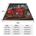 thumbnail image 3 of Fuzoiu tractor Print Ultra-Soft Micro Fleece Blanket,All Seasons Flannel Throw, Lightweight Blanket for Bed, Sofa, Couch, Movie Night, Camping, and Travel-50"x40", 3 of 7