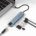 thumbnail image 2 of Hub adaptador USB tipo C 7 en 1 para MacBook y Windows, 2 of 8