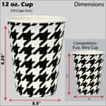 thumbnail image 5 of Havercamp Houndstooth Deluxe Party Pack for 16 guests; includes 16 each 9” Dinner Plates, Luncheon Napkins and 12 oz. Cups; 1 Large Tablecover and 1 Mylar Balloon and 24 Football-shaped cupcake/food, 5 of 5