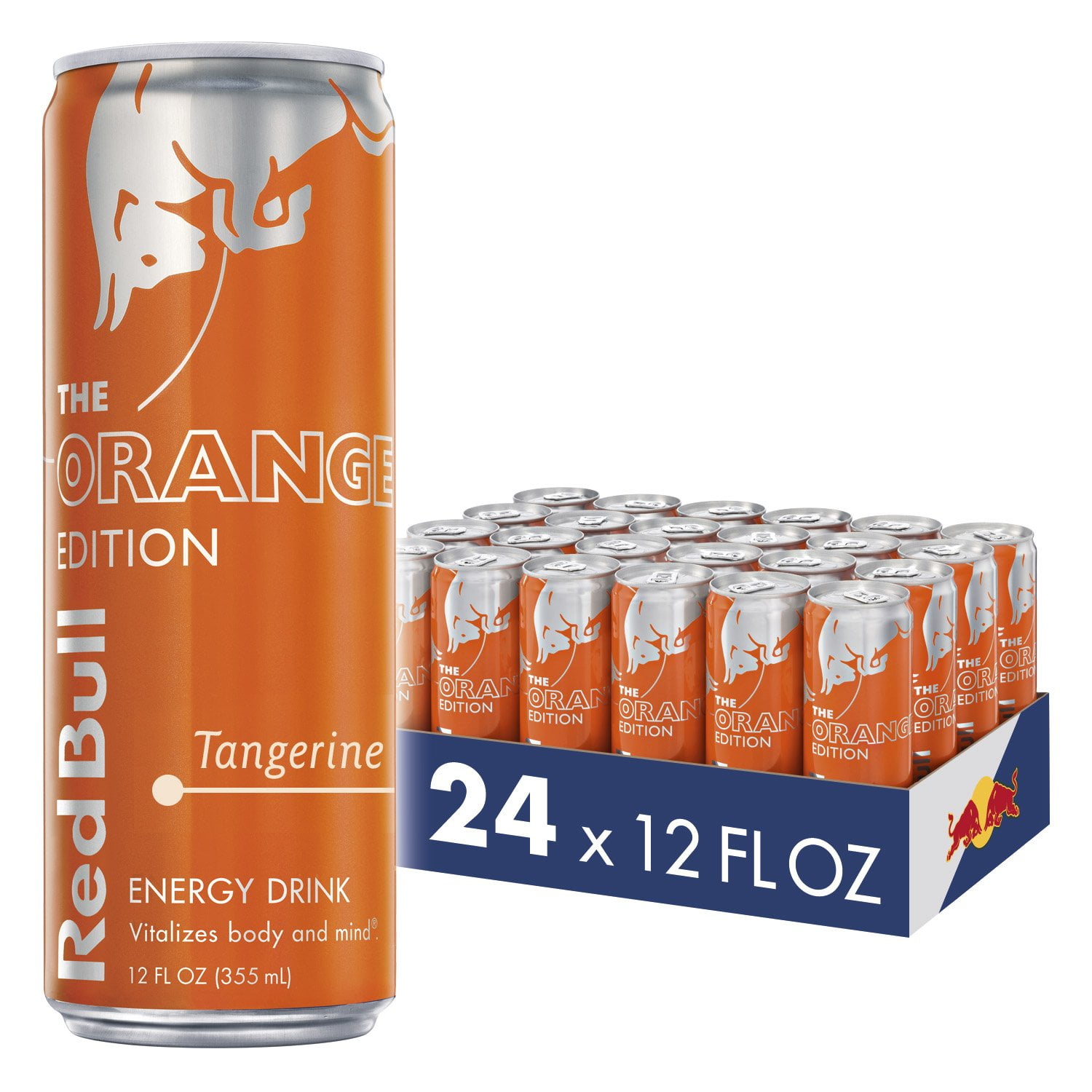 24 Cans) Red Bull Energy Drink, Tangerine, Orange fl oz - Walmart.com