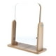 thumbnail image 2 of Base de madera de la superficie de cristal rectangular del espejo del maquillaje del diseño sin marco de la moda 22x17 cm Yuyangstore Espejo de maquillaje de viaje, 2 of 8