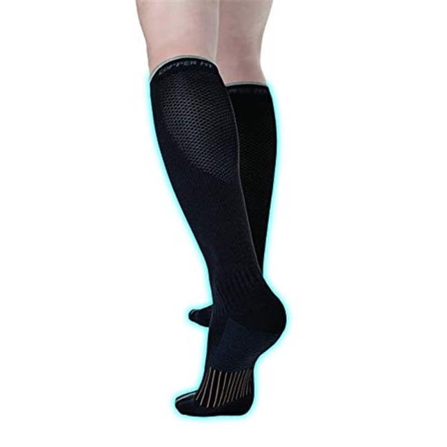 Idea Village Products 261700 Copper Fit Energy Compression Socks, Large & Extra Large