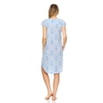 thumbnail image 4 of Lati Fashion Women Nightgowns Short Sleeve Female Nightgowns & Sleepshirts Blue XXL, 4 of 4