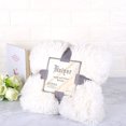 thumbnail image 1 of Cozy Fur Blanket Living Room Blanket Microfiber Fleece Blanket Sofa Blanket Day Light Air Conditioning Blanket for Sofa Bed (Cream White80x120CM), 1 of 5