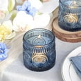thumbnail image 3 of 6Pcs Large Blue Glass Votive Candle Holders for Wedding, Party, Home Decor, 3 of 5