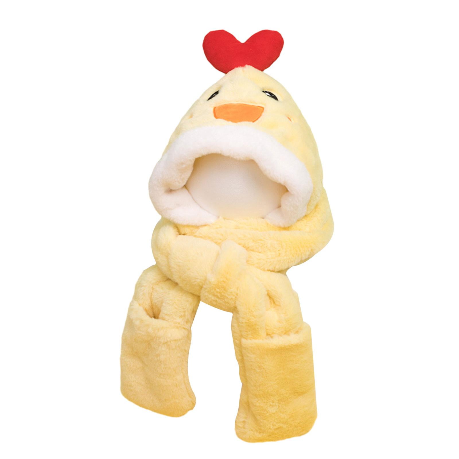 LeeQinersw Hooded Scarf Animals Hat Headgear Casual Ear Protection Cap Bonnet Soft Adorable Duck