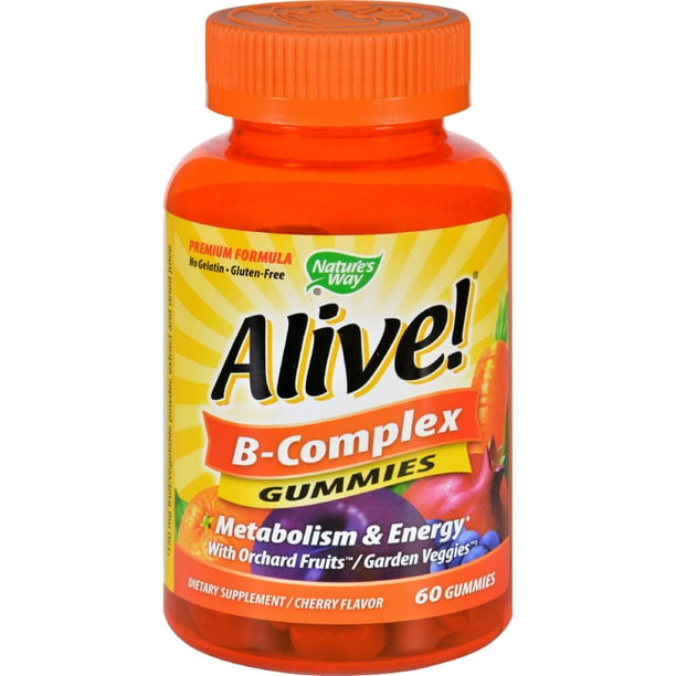 Natures Way Alive Vitamin B Complex Gummies 60ct