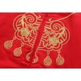 thumbnail image 4 of Dezsed Chinese New Year Baby Clothes Chinese Button Tang Romper Red Festival Clothing Long Sleeve Baby Boy Birthday Romper Jumpsuits With Hat And Shoes 0-24M, 4 of 6