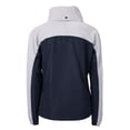 thumbnail image 3 of Women's Cutter & Buck College Navy Seattle Seahawks Charter Eco Recycled Half-Zip Hoodie Anorak Jacket, 3 of 3