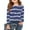 #A01-Dark Blue, variant on XADYUY Long Sleeve Shirts for Girls 7-8 Trendy Striped Colorblock Crewneck T Shirts for Girls Fall Basic Girls Tops Trendy Blouses for Girls 3-4 Years,Black