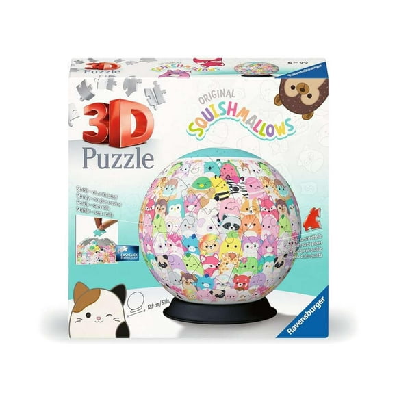 Bola de rompecabezas 3D Ravensburger Squishmallows 11583 para más de 6 años