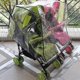 thumbnail image 5 of Universal Rain Cover Clear PVC Dustproof Windproof for Double Twin Pram Stroller, 5 of 5