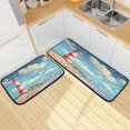 thumbnail image 7 of Coolnut Kitchen Rugs 2 Piece Waterproof Non Slip Kitchen Mat Lighthouse on Sunny Day Kitchen Rug Set for Sink Office Kitchen Cafe, 19.7"x47.2"+19.7"x27.6" Home Decor Gifts, 7 of 7
