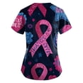 thumbnail image 3 of NAMTYQX Tshirts Shirts for Women Pink Breast Cancer Shirts for Women Navy Size L, 3 of 4
