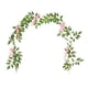 thumbnail image 2 of Guirnalda floral artificial de enredaderas, guirnalda de flores de seda para decoración navideña. Rosa, 2 of 9