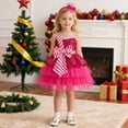 thumbnail image 5 of Gelikeya Baby Girl Christmas Dresses Size 6-7 Little Girl Long Sleeve Dresses Casual Midi Sundress Tutu Dress for Kids Winter Clothes (X09 Hot Pink, 6-7 Years), 5 of 8