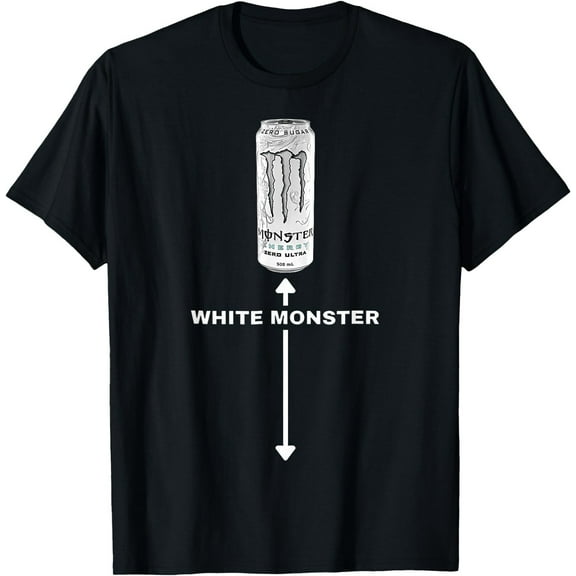 White Monster Funny Joke Man Friends T-Shirt ,Unisex Tee, Gildan 500 Tee