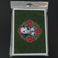 thumbnail image 2 of Dalmatian Puppy Poinsetta Wreath Greeting Cards and Envelopes Pack of 8, 2 of 2