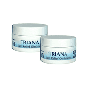 TRIANA Skin Relief Ointment - 100% Natural Anti-Itch Ointment, 0.5 oz, 2 Count