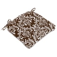 thumbnail image 3 of Handmade Cotton Chair Pads Cushions Seat Pad with Ties 16''x16'' for Dinning Kitchen Living Room Chairs Office Chair Bench Thick Reversible Damask Design U Shape (Set of 2), 3 of 3