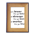 thumbnail image 1 of Braver Stronger Smarter Quote Photo Frame Exhibition Display Art Desktop Painting, 1 of 3