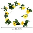thumbnail image 2 of Guirnalda de girasol artificial de 10 cabezas, decoración floral de simulación, guirnalda de girasol falsa de seda para fiesta de boda Jumpingount HA7282-00B, 2 of 6