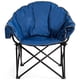 thumbnail image 4 of Silla Plegable Costway de Camping Con Cojín Portavaso y Bolsa de Transporte Azul Marino 62 x 62 x 90 cm, 4 of 10