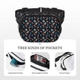 thumbnail image 5 of Picia Play Hockey Print Square Double-Layer Waist Bag Mini Adjustable Waist Belt Bag Exercise Running Travel Hiking, 5 of 9