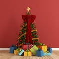 thumbnail image 4 of 35 in Velvet Bows For Christmas Tree,Red Velvet Bow Decor Christmas Tree Topper Decoration, Large Christmas Velvet Bows,Red Velvet Bow For Tree Topper Window Wall Mantle,Home Room Xmas Decoration, 4 of 7