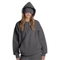 thumbnail image 3 of Women Hoodies with Eye Mask Oversized Long Sleeve Comfy Casual Basic Pullover Sweatshirts Fall Outfits Y2K Clothes Dark Gray 4XL, 3 of 7