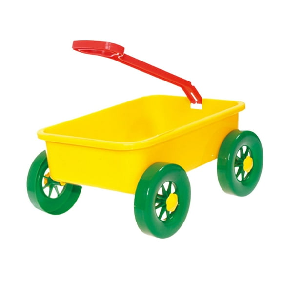 kusrkot Kids Wagon Toy Beach Game Toy Children Wagon Cart for Indoor Outdoor Seaside Yellow