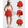 thumbnail image 5 of G4Free Chillwhisp Bubble Tennis Skirts for Women - 14" Mini Athletic Ruffled Hem Casual Skorts Inner Shorts with 4 Pockets, 5 of 7