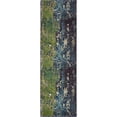 thumbnail image 1 of Unique Loom Estrella Earth Tones Rug 2' 2 x 6' 7 Runner Navy Blue/Green, 1 of 5