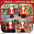 thumbnail image 2 of 8FT Christmas Inflatables Outdoor Decorations, Inflatable Snowman Holding Garland Blow Up Yard Decoration Build-in Rotating Colorful LEDs Xmas Holiday Party Indoor Lawn Christmas Eve Décor, 2 of 6
