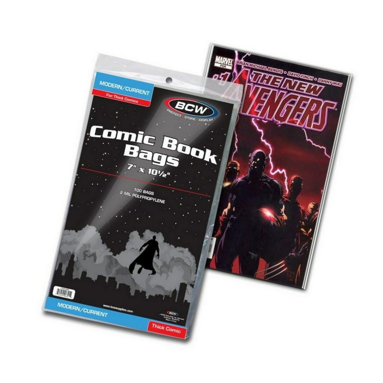 BCW Current Comic Book Bags and Backing Boards - 100 ct
