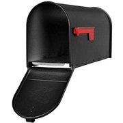 Solar Group E16B Locking Rural 2-Slot Mailbox, Black