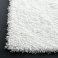 thumbnail image 3 of SAFAVIEH Santa Monica Cali Solid Shag Runner Rug, White, 2'3" x 5', 3 of 8