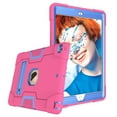 thumbnail image 3 of Dteck Rugged Case for iPad 9th/8th/7th Generation 10.2 inch, Heavy Duty Hybrid Case with Kickstand Full Body Protective Case Shell for iPad 10.2" 2021/2020/2019,Rose/Blue, 3 of 6
