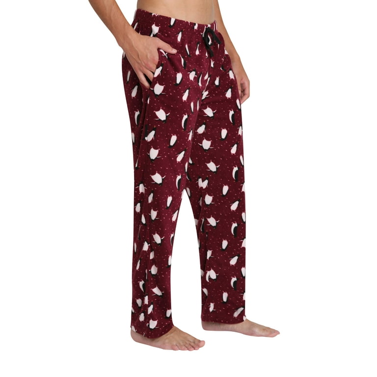 Adult Mens Fleece Big and Tall Pajamas Jammies Pants Penguin XXL 
