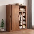 thumbnail image 2 of Wooden System Closet Storage Clothes Organizer Bedroom Wardrobe Cupboard Cabinet Door Fabric Watches Armario Home Furniture My Lux Decor Round, 2 of 29