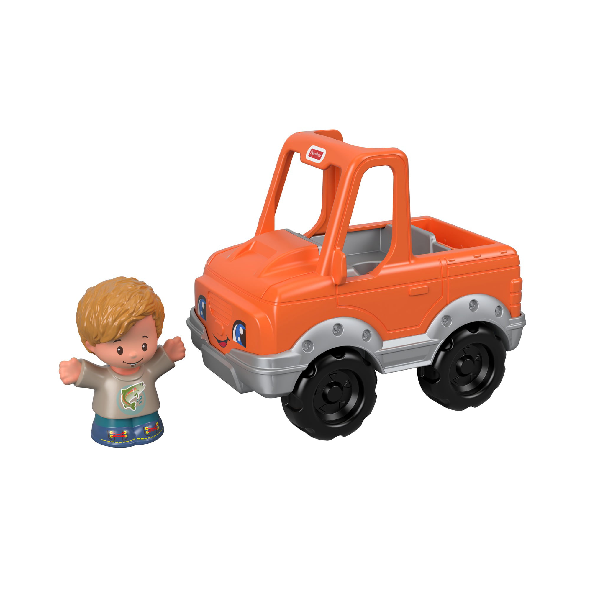 Fisher Price Little People Wheelies Loose New Construction Worker bulldozer load 