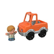 Fisher-Price Little People Help A Friend Pick Up Truck, Orange Vehicle & Figure