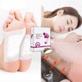 thumbnail image 2 of Whataatahia 1 caja de pegatinas para pies de desintoxicación corporal de ajenjo, almohadillas para pies efectivas para mejorar la calidad del sueño, pegatinas orgánicas para pies de desintoxicación, 2 of 8