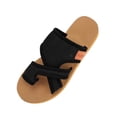 thumbnail image 2 of Women's Sandals,Flat Sandals for Women,Summer Sandals for Women,Cute Sandals for Women,Extra Wide Beach Breathable Comfortable Mesh Hollow Mesh Shoes Summer Sandals for Women,Black,6, 2 of 4