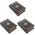 thumbnail image 3 of 3pcs European style Book Box Vintage Storage Book Book Box Antique Book Shaped Container, 3 of 8