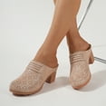 thumbnail image 6 of Decould sylf Mules for Women Closed Toe Slip-on Clogs Comfortable Wedge Sandals, 6 of 7